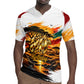 Personalized 80th Birthday African Safari Rugby Jersey Sunset Savanna Landscape Heritage Wildlife Art