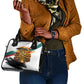 Personalized 80th Birthday African Safari Shoulder Handbag Sunset Savanna Landscape Heritage Wildlife Art