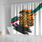 Personalized 80th Birthday African Safari Shower Curtain Sunset Savanna Landscape Heritage Wildlife Art