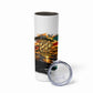 Personalized 80th Birthday African Safari Skinny Tumbler Sunset Savanna Landscape Heritage Wildlife Art