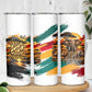 Personalized 80th Birthday African Safari Skinny Tumbler Sunset Savanna Landscape Heritage Wildlife Art