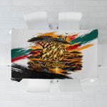 Personalized 80th Birthday African Safari Tablecloth Sunset Savanna Landscape Heritage Wildlife Art