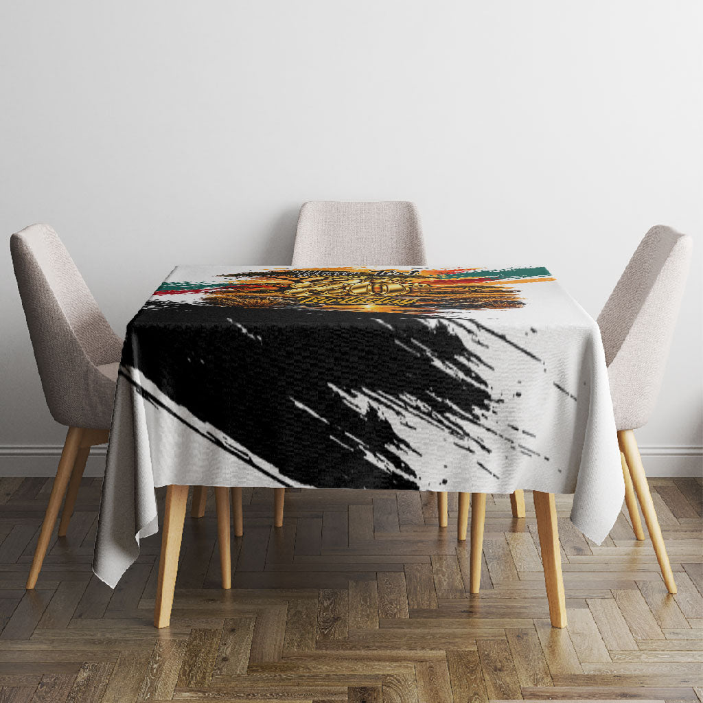 Personalized 80th Birthday African Safari Tablecloth Sunset Savanna Landscape Heritage Wildlife Art