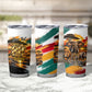 Personalized 80th Birthday African Safari Tumbler Cup Sunset Savanna Landscape Heritage Wildlife Art