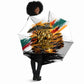 Personalized 80th Birthday African Safari Umbrella Sunset Savanna Landscape Heritage Wildlife Art