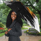 Personalized 80th Birthday African Safari Umbrella Sunset Savanna Landscape Heritage Wildlife Art