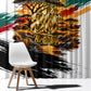 Personalized 80th Birthday African Safari Window Curtain Sunset Savanna Landscape Heritage Wildlife Art