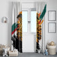 Personalized 80th Birthday African Safari Window Curtain Sunset Savanna Landscape Heritage Wildlife Art