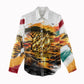 Personalized 80th Birthday African Safari Women Casual Shirt Sunset Savanna Landscape Heritage Wildlife Art