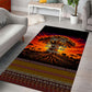 Personalized 80th Birthday Baobab Tree Area Rug African Sunset Savanna Silhouette Tribal Heritage Art