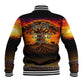 Personalized 80th Birthday Baobab Tree Baseball Jacket African Sunset Savanna Silhouette Tribal Heritage Art