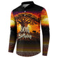 Personalized 80th Birthday Baobab Tree Button Sweatshirt African Sunset Savanna Silhouette Tribal Heritage Art