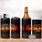 Personalized 80th Birthday Baobab Tree 4 in 1 Can Cooler Tumbler African Sunset Savanna Silhouette Tribal Heritage Art