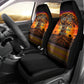 Personalized 80th Birthday Baobab Tree Car Seat Cover African Sunset Savanna Silhouette Tribal Heritage Art