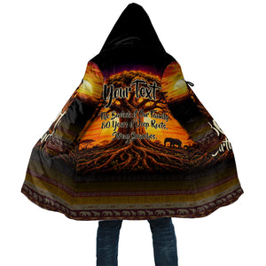 Personalized 80th Birthday Baobab Tree Cloak African Sunset Savanna Silhouette Tribal Heritage Art