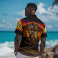 Personalized 80th Birthday Baobab Tree Hawaiian Shirt African Sunset Savanna Silhouette Tribal Heritage Art