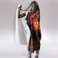 Personalized 80th Birthday Baobab Tree Hooded Blanket African Sunset Savanna Silhouette Tribal Heritage Art