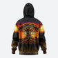 Personalized 80th Birthday Baobab Tree Hoodie African Sunset Savanna Silhouette Tribal Heritage Art