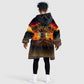 Personalized 80th Birthday Baobab Tree Kid Wearable Blanket Hoodie African Sunset Savanna Silhouette Tribal Heritage Art