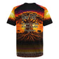 Personalized 80th Birthday Baobab Tree Rugby Jersey African Sunset Savanna Silhouette Tribal Heritage Art