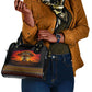 Personalized 80th Birthday Baobab Tree Shoulder Handbag African Sunset Savanna Silhouette Tribal Heritage Art