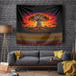 Personalized 80th Birthday Baobab Tree Tapestry African Sunset Savanna Silhouette Tribal Heritage Art