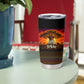 Personalized 80th Birthday Baobab Tree Tumbler Cup African Sunset Savanna Silhouette Tribal Heritage Art