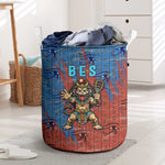Bes Laundry Basket Ancient Egyptian Hieroglyphs and Sacred Symbols Ancient Myth - African Pride