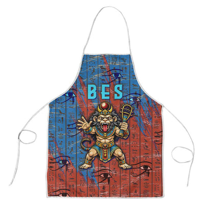 Bes Apron Ancient Egyptian Hieroglyphs and Sacred Symbols Ancient Myth - African Pride