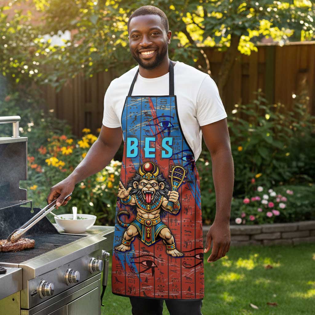 Bes Apron Ancient Egyptian Hieroglyphs and Sacred Symbols Ancient Myth - African Pride
