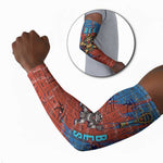 Bes Arm Sleeves Ancient Egyptian Hieroglyphs and Sacred Symbols Ancient Myth - African Pride