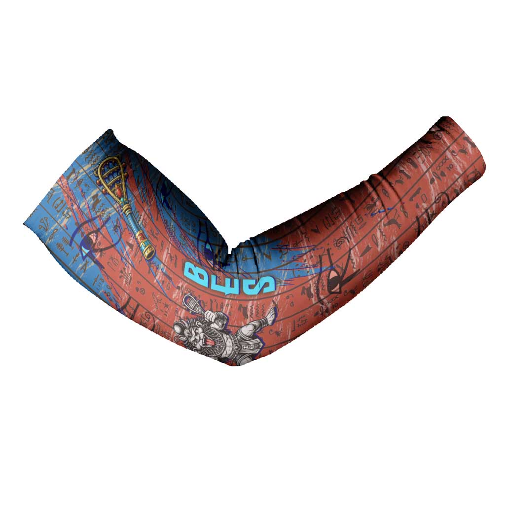 Bes Arm Sleeves Ancient Egyptian Hieroglyphs and Sacred Symbols Ancient Myth - African Pride
