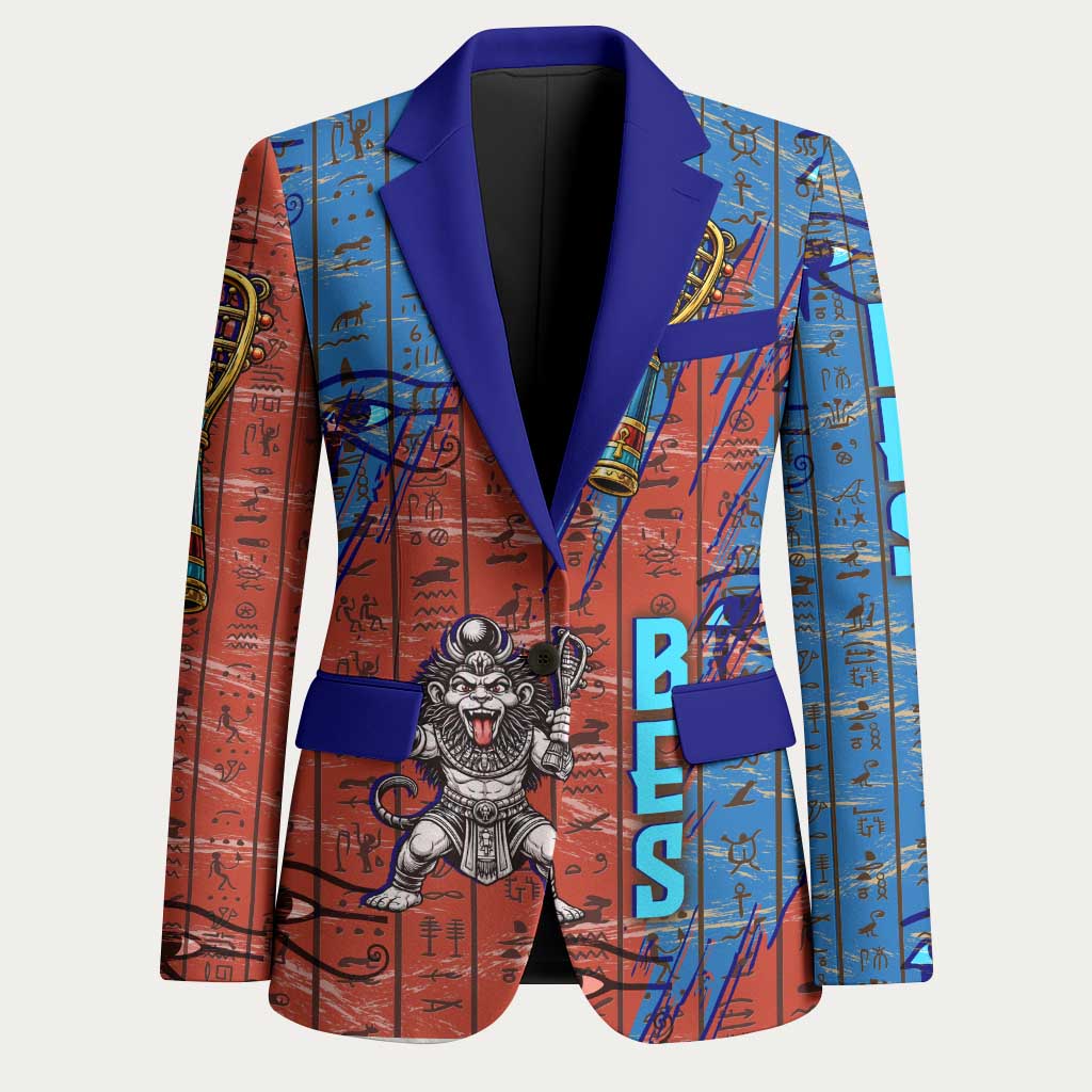 Bes Blazer Ancient Egyptian Hieroglyphs and Sacred Symbols Ancient Myth - African Pride