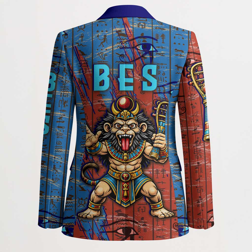 Bes Blazer Ancient Egyptian Hieroglyphs and Sacred Symbols Ancient Myth - African Pride