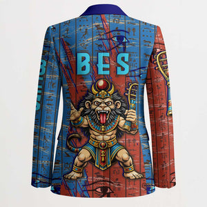 Bes Blazer Ancient Egyptian Hieroglyphs and Sacred Symbols Ancient Myth - African Pride