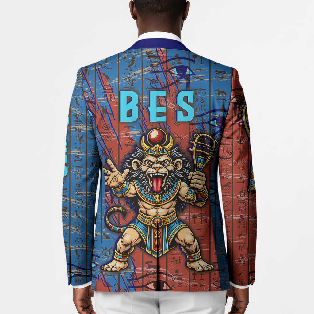 Bes Blazer Ancient Egyptian Hieroglyphs and Sacred Symbols Ancient Myth - African Pride