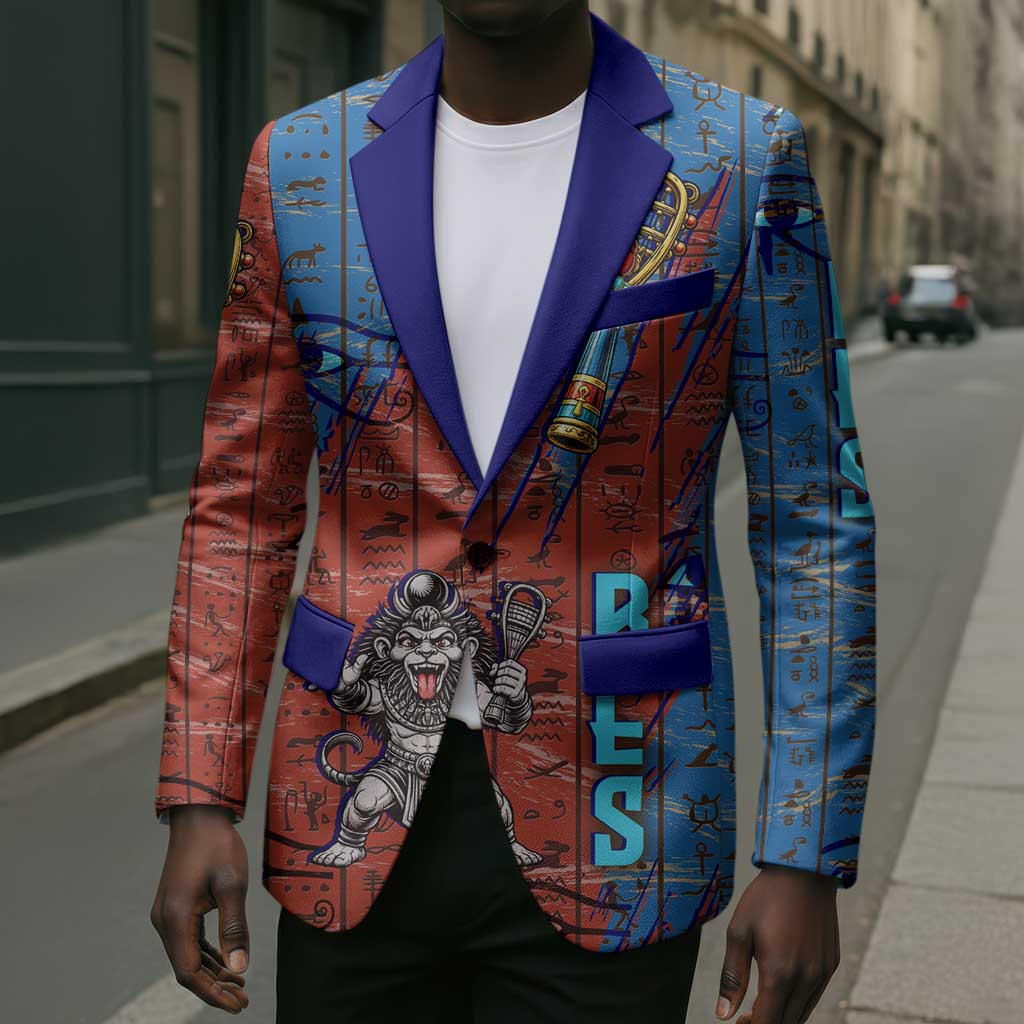Bes Blazer Ancient Egyptian Hieroglyphs and Sacred Symbols Ancient Myth - African Pride