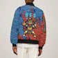 Bes Bomber Jacket Ancient Egyptian Hieroglyphs and Sacred Symbols Ancient Myth - African Pride