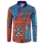 Bes Button Sweatshirt Ancient Egyptian Hieroglyphs and Sacred Symbols Ancient Myth