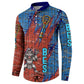 Bes Button Sweatshirt Ancient Egyptian Hieroglyphs and Sacred Symbols Ancient Myth