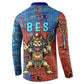 Bes Button Sweatshirt Ancient Egyptian Hieroglyphs and Sacred Symbols Ancient Myth