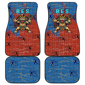 Bes Car Mats Ancient Egyptian Hieroglyphs and Sacred Symbols Ancient Myth - African Pride