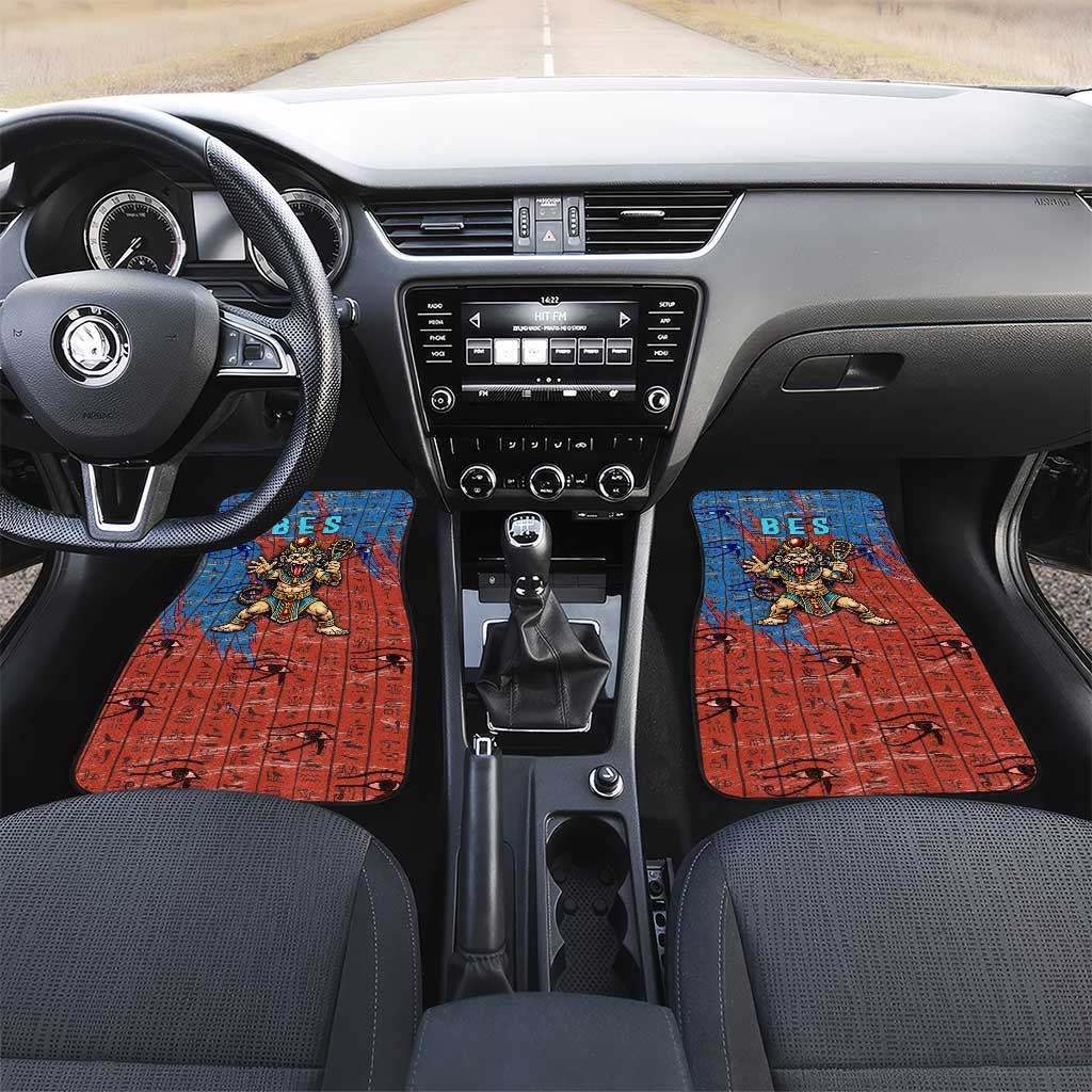 Bes Car Mats Ancient Egyptian Hieroglyphs and Sacred Symbols Ancient Myth - African Pride