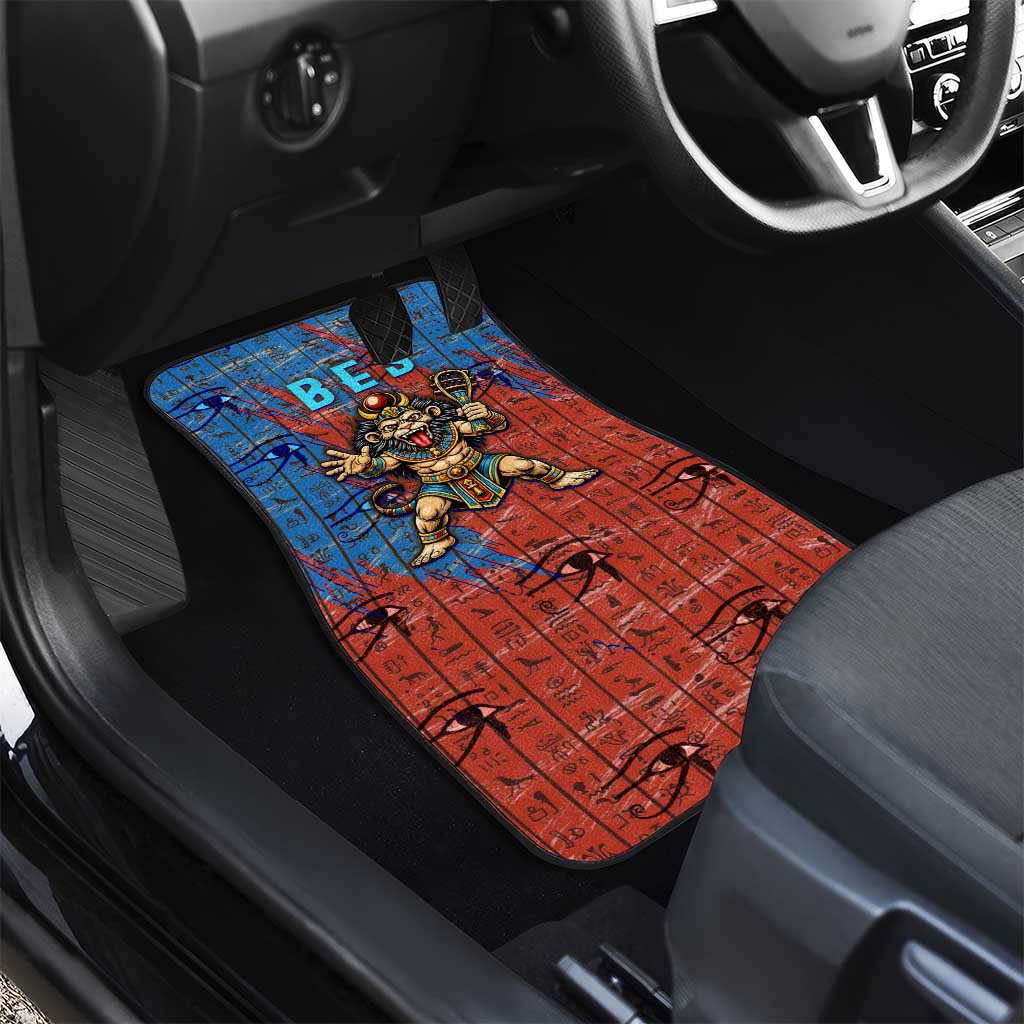 Bes Car Mats Ancient Egyptian Hieroglyphs and Sacred Symbols Ancient Myth - African Pride