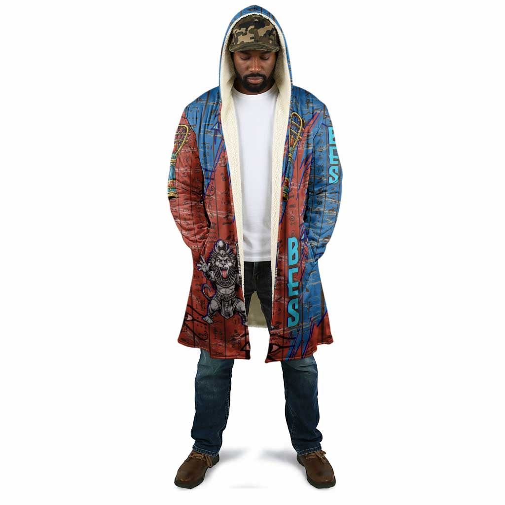 Bes Cloak Ancient Egyptian Hieroglyphs and Sacred Symbols Ancient Myth - African Pride