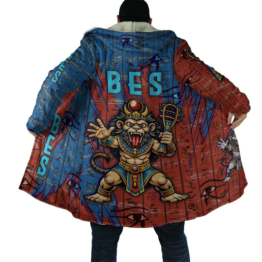 Bes Cloak Ancient Egyptian Hieroglyphs and Sacred Symbols Ancient Myth - African Pride