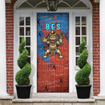 Bes Door Cover Ancient Egyptian Hieroglyphs and Sacred Symbols Ancient Myth - African Pride