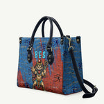 Bes Leather Bag Ancient Egyptian Hieroglyphs and Sacred Symbols Ancient Myth - African Pride