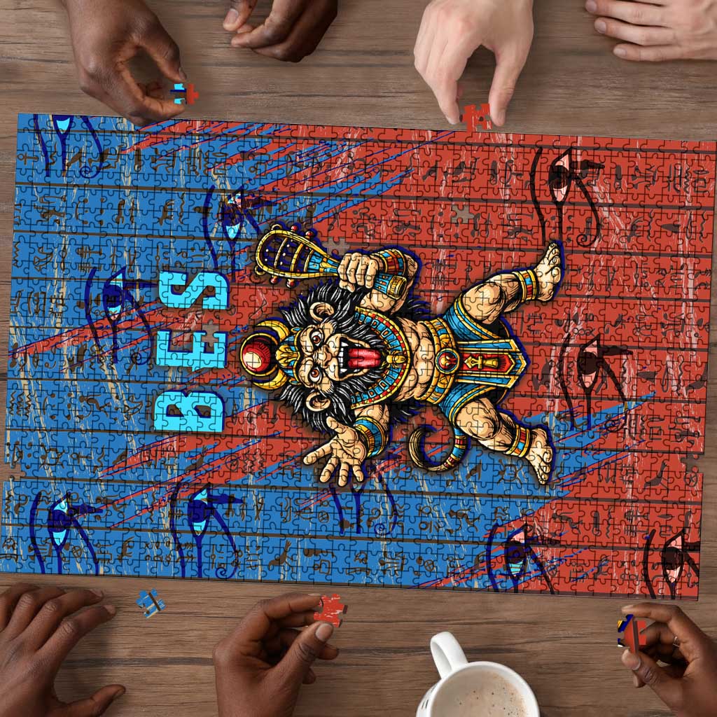 Bes Puzzle Ancient Egyptian Hieroglyphs and Sacred Symbols Ancient Myth - African Pride