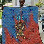 Bes Quilt Ancient Egyptian Hieroglyphs and Sacred Symbols Ancient Myth - African Pride